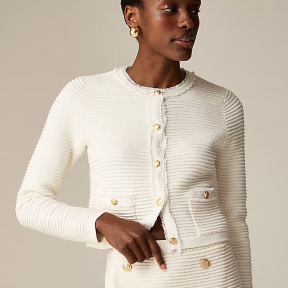 J Crew Emilie ivory lady jacket NWT
